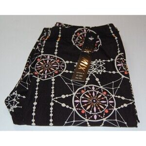 Reg One Size Black and white print soft brushed legging Women Soft print legging